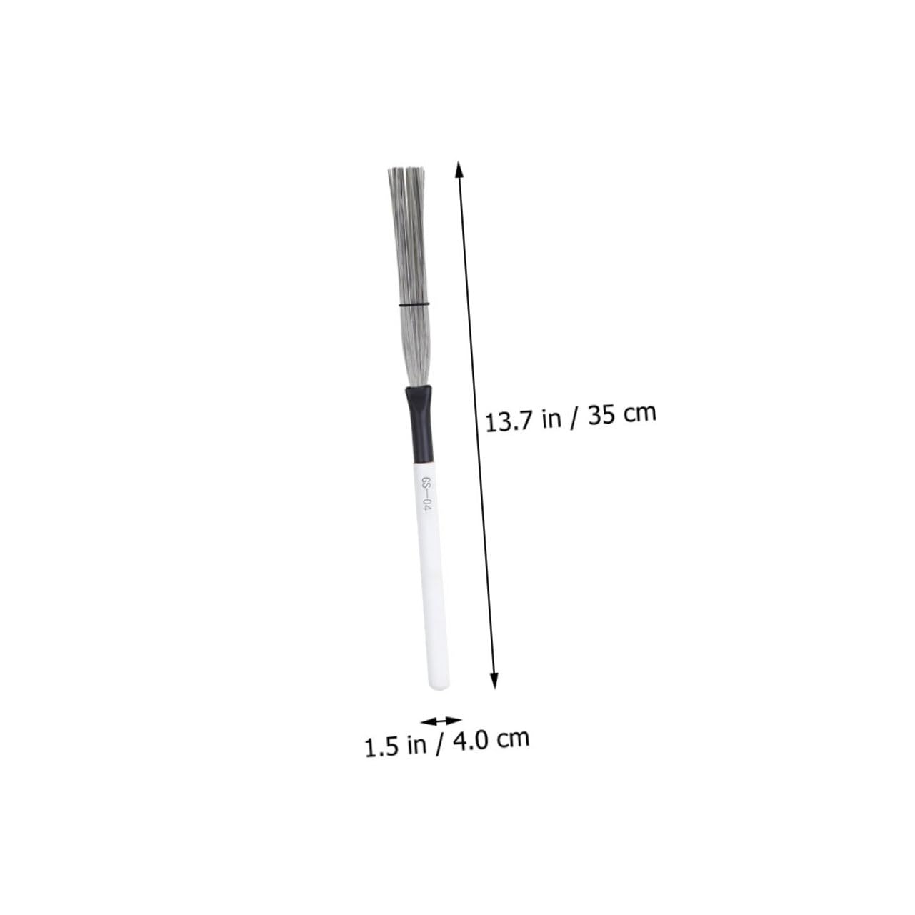 Spazzole Per Batteria Jazz Alnicov - Nylon Telescopico, 32 Cm, Nero/Bianco - Foto 13