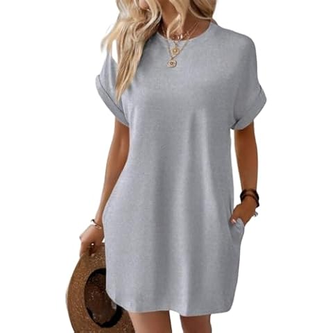Doandcan Women's Casual Short Sleeve Dress Cover