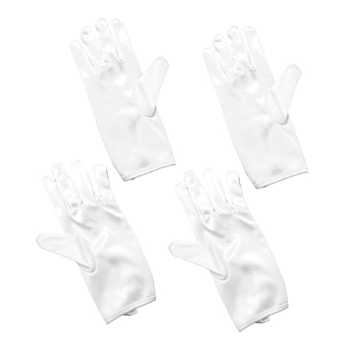 Guantes de satén de boda con acabado premium satinado para vestidos de novia
