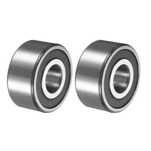 Image of sourcing map 2Pcs 3303-2RS/5303-2RS Double Row Sealed Angular Contact Ball Bearing, 17 x 47 x 22.2mm Ball Bearings for Electric Motor, Pumps, Compressors, Agricultural Machinery