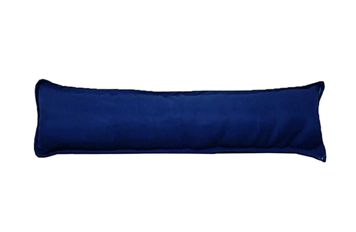 Ahr Ltd. Navy New Plain Giant Jumbo Fabric Draught Excluder Decorative Simple Door Or Window Draft Guard Winter Air Stopper (Navy)