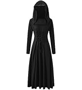Vestido Gótico Con Capucha Kahbin Para Mujer, Corsé Vestido
