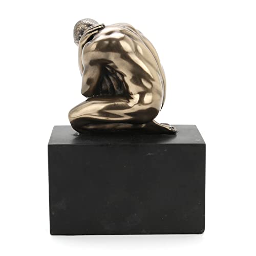 Figura Masculina Desnuda Llorando 4.38 in Estatua Decorativa miniatura 6