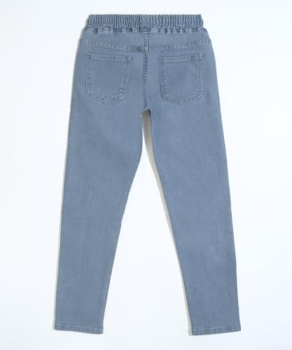 Image of Urbano Juniors Boy's Regular Fit Mid Rise Washed Denim Jogger Jeans Stretchable