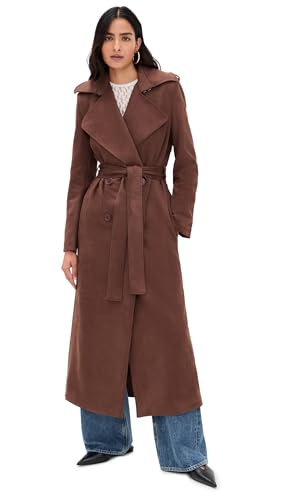 Bardot Women's Kira Vegan Suede Trench Coat