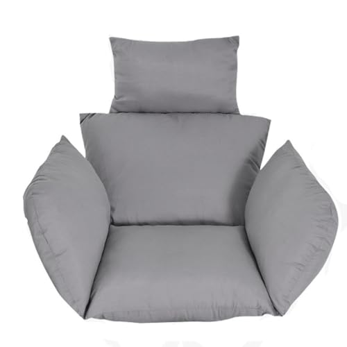 Coussin de balançoire intérieure et extérieure doux gris pour coin détente