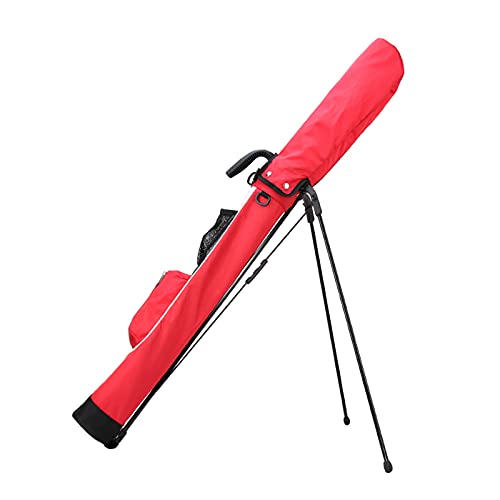 AAGAZA F Golf St andBag Balls Putter Storage Bag Women Men Golfer Training Equipments Accessories Golf Club Bracket Bag with Handle (Color : Red)