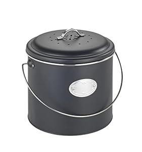 WENKO Komposteimer Nero 6 L Metall