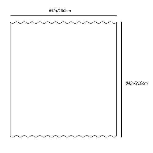 Kotom Professional Custom Shower Curtain (69X84'' Shower Curtain) #TOP2