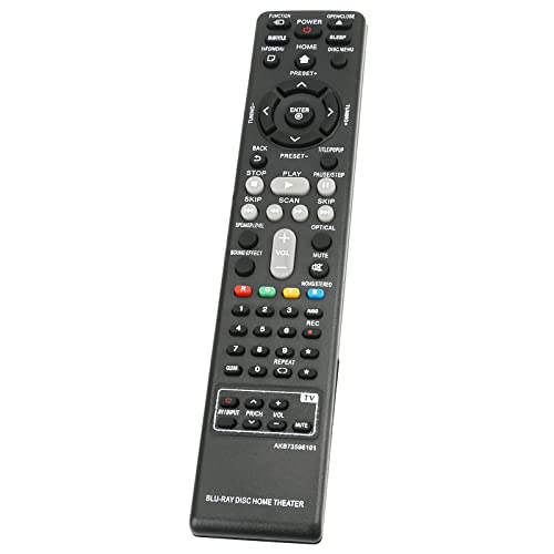 Allimity New Replacement Remote Control AKB73596101 fit for LG 3D Blu-ray DVD Home Theater System BH6220S BH6320H BH6420P BH6520T BH6620P BH6620S BH6620T BH5140S BH4120S BH6730S BH6820SW BH6830SW 3 317wOZStXBL