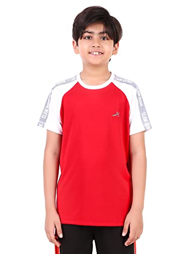 Image of Vector X OKT-227 Kid's 100% Polyester Printed Round Neck T-Shirt, Short Sleeves, Casual Wear for Boys Clothing, Short Sleeves, Casual Wear for Boys Clothing