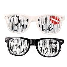 Party Port Bride & Groom Eye Glasses for Engagement, Pre Wedding and Wedding Celebrations(Pack of 2) (B093GPWZMX) Amazon Price History, Amazon Price Tracker