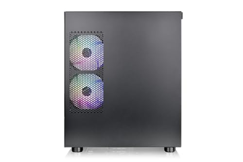 Image of Thermaltake View 170 TG ARGB Black Micro-ATX Case; 3x120mm ARGB Fans Included; Supports Up to 280mm Radiator; Front & Side Dual Tempered Glass Panel; CA-1Z4-00M1WN-00; 3 Year Warranty
