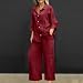 maisdgop Womens 2 Piece Outfits Summer Cotton Linen Set Casual Long Sleeve Button down Shirts and Pants Suits with Pockets