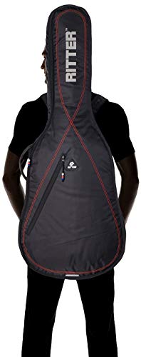 Ritter rgp2-ct 3/4 Clas – Housse/étui pour guitare acustica-clasica, avec tissu Répulsif à l’eau, couleur noir - Les Beatles, Paul McCartney, John Lennon, RIngo Starr, George Harrison Ritter rgp2-ct 3/4 Clas – Housse/étui pour guitare acustica-clasica, avec tissu Répulsif à l'eau, couleur noir – Image 5