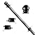 hogardeck 5 FT Black Flag Pole, Tangle Free Spinning Stainless Steel Flagpole, Suitable for 3x5 Heavy Garden Flag 1" Dia Flag Pole for House, Wall-Mounted (without Bracket)