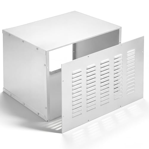 Geelin Wall Sleeve with Exterior Ventilation Grille Includes Condensate Drain Kit, Insulated Metal Sleeve Packaged Terminal Air Conditioner Compatible with PTAC and PTHP (26' X 16')