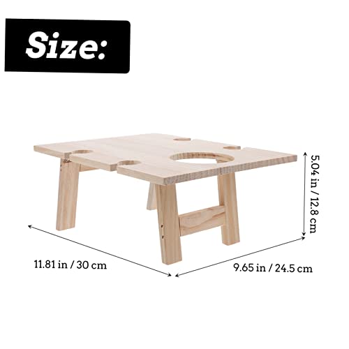 Table à vin pliante pour éviter les verres renversés sur l'herbe - 4