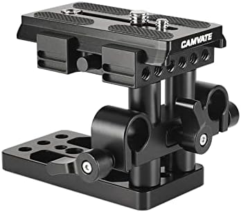 CAMVATE Quick Release Mount Base QR Plate for Manfrotto 501/504/ 577/701 Tripod Standard Accessory(Black) - 1437