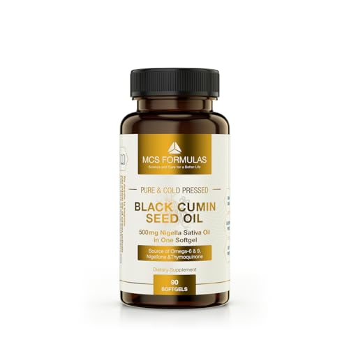 Black Cumin Seed Oil, 500mg, 90 Softgel, Cold Pressed Egyptian Oil