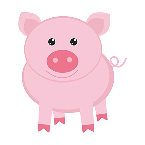 Image of Pretty UR Party Farm Party Theme Paper Cutouts for Birthday Parties, Barnyard Party Supplies decor, Farm Animals Birthday Party Decoration Cut-Outs - Multicolour (10 pcs)