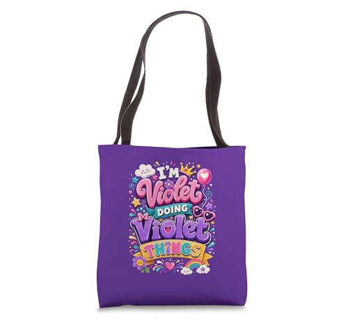 Bolsa Tote para Niña I'm Violet Doing Violet Things miniatura 1