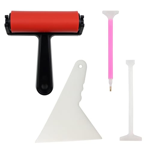 Image of AiYuanzsh 4 Pack Diamond Art Tools with Roller Press Tool, 2 Fix Aligning Repair Tools and 9-Drill Diamond Painting Pen, Diamond Painting Accessories Kit for Adult DIY Diamond Art