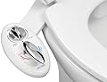 LUXE Bidet NEO 320 - Hot and Cold Water, Self-Cleaning, Dual Nozzle, Non-Electric Bidet Attachment for Toilet Seat, Adjustable Water Pressure, Rear and Feminine Wash, Lever Control (White)