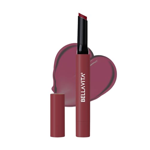 BELLAVITA All Hearts Lip Plumper | Hydrating Plumping Gloss | Natural Tint & Shine | BellaMood Tech | Paraben Free Lip Gloss | Midnight Fling | 1.2g