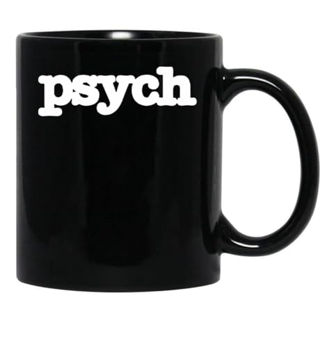Psych Logo Black Coffee Mug, Gift Coffee Mug
