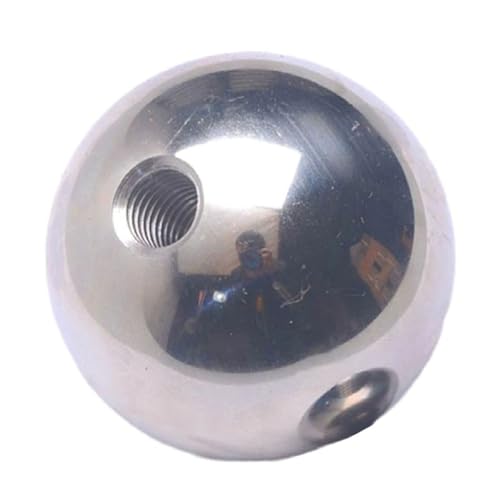 1pc 304 SS M8 Thread Half Hole Drilling Balls - Metric Smooth Ball Beads for DIY and Mechanical Use (12mm - 60mm)(16mm)