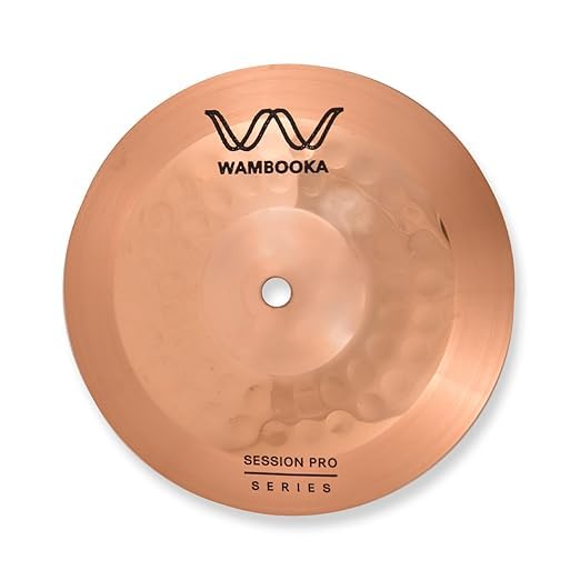 Wambooka Session Pro 8 Inch Splash Cymbal for Drum Set - Italian Design, B8 bronze (hand-hammered)-image-13