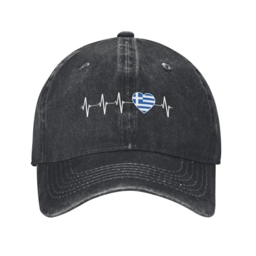 Casquette baseball hip hop coton motif drapeau grec chapeau papa réglable