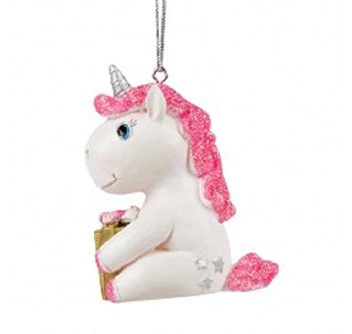 Chichi Gifts Décoration de sapin de Noël licorne personnalisable avec nom gravé au laser Cover