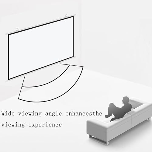 Pantalla para proyector manual 50" blanca miniatura 6