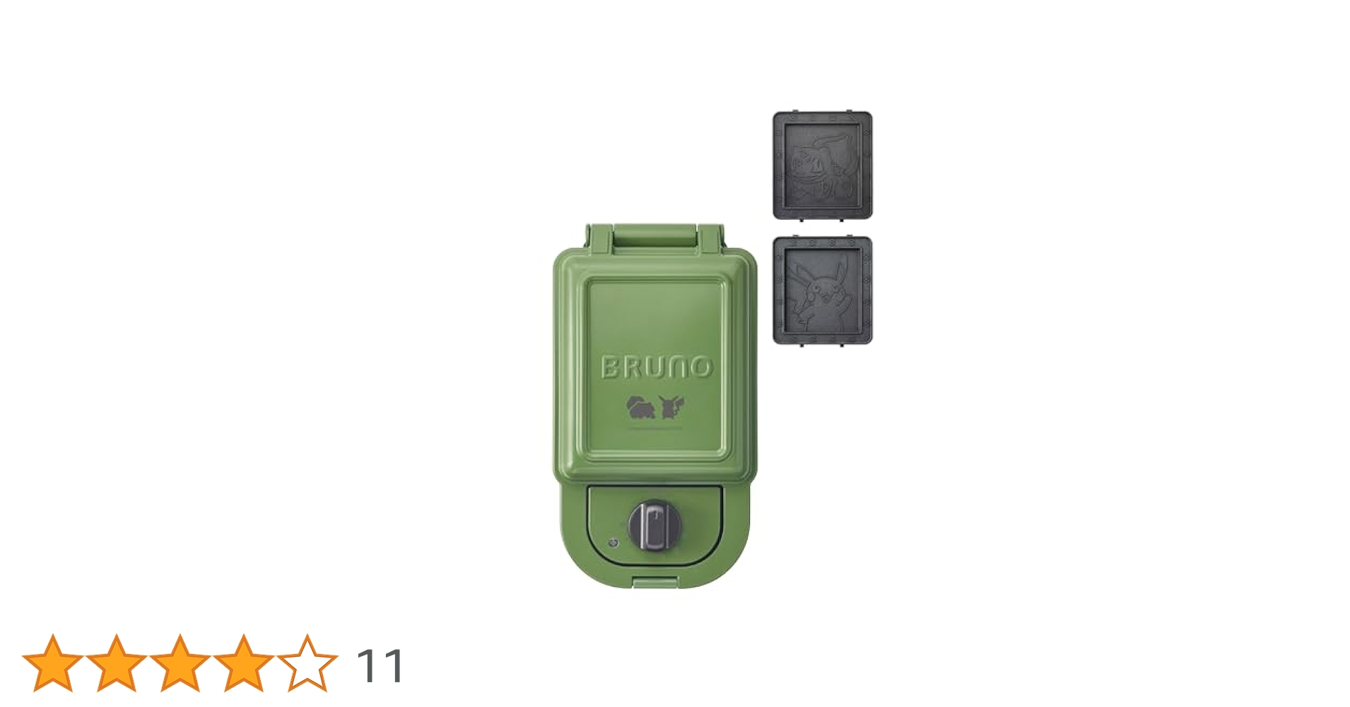 Amazon | BRUNO ポケモン ホットサンドメーカー シングル 電気