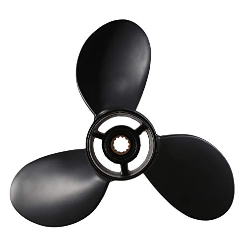 Hélice aluminium 3B2-64517-0 haute précision pour moteur hors-bord 2 temps 9.8 CV de bateau