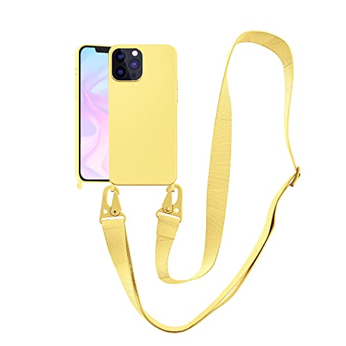 Image of Compatible with iPhone 13 Pro Case with Lanyard Crossbody iPhone Case with Strap 13 Pro Adjustable Shockproof Drop Protection Silicone Phone Cover for iPhone 13 Pro 6.1''