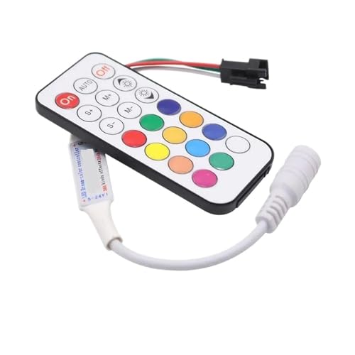 Ruban pixel lumineux LED RGB 1903 IC gradable avec télécommande infrarouge