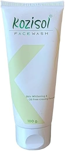 SPT Kozi-sol Face Wash, Skin Whitening, Oil Free Creamy Formula, 100g