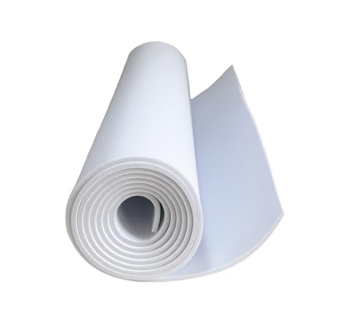 White EVA Foam Sheet 5mm, 35x150cm, Thick Premium Cosplay Foam, High Density EVA Foam for Cosplay Costume, Craft, DIY Projects