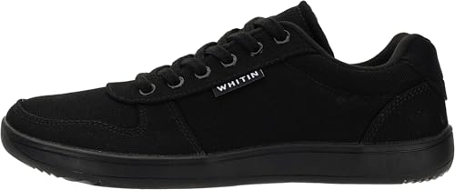 Image of WHITIN Women's Minimalist Barefoot Shoes Wide Toe Box W882 | Natural Toe Freedom, Zero Drop Balance, Flexible Thin Sole, Lightweight Canvas Comfort, Daily Walking