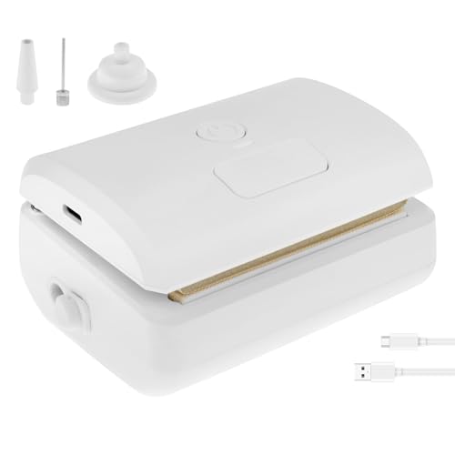 Minibolsa selladora compacta de mano de 1200 mAh, recargable, mini selladora de alimentos, portátil, minimáquina de sellado de virutas ligeras, bolsa de sellado para patatas fritas, aperitivos