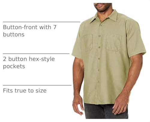 Image of Red Kap Men's Performance Tech 2 Piece Lined Collar Shirt
