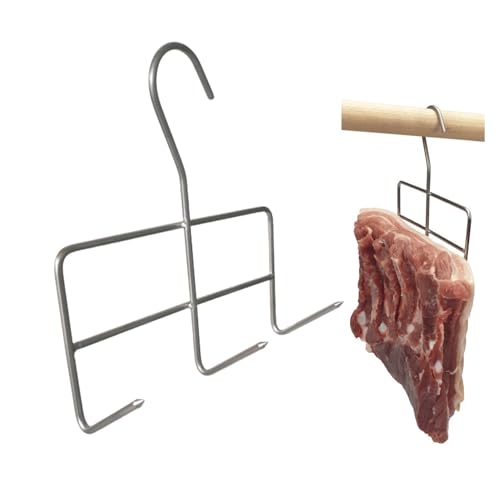 AlcoFermBrew Räucherhaken für Fleisch und Fisch (5 x Haken zum Räuchern Großer Fleischstücke)