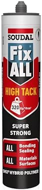 Soudal Fix All Yüksek Güçlü High Tack Montaj Yapıştırıcısı Beyaz 290 ML - Görsel 1