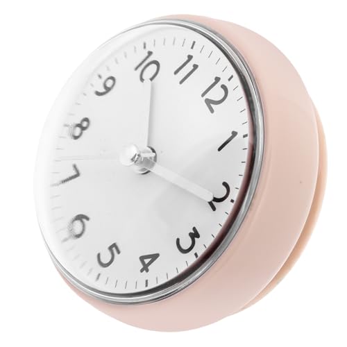 VILLCASE Horloge Salle de Bain Étanche avec Ventouse Pendule Murale Résistante à Humidité Design Chic et Facile à Installer pour Cuisine