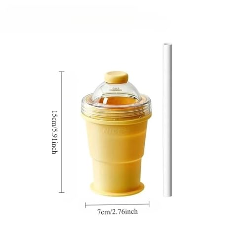 Vaso plegable con molde para hielo de silicona portátil miniatura 7
