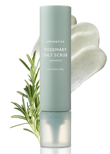 Image of AROMATICA Rosemary Salt Scrub Shampoo (10.5 oz / 300g)