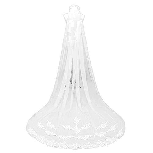 Voile de Mariée Doux en Tulle, 3 Mètres, Accessoires de Mariage Blanc pour la Mariée